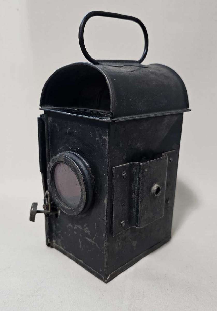 Vintage 1842 WWII Railway Lantern No. 9 SNLW Ltd - BEAUTIFUL