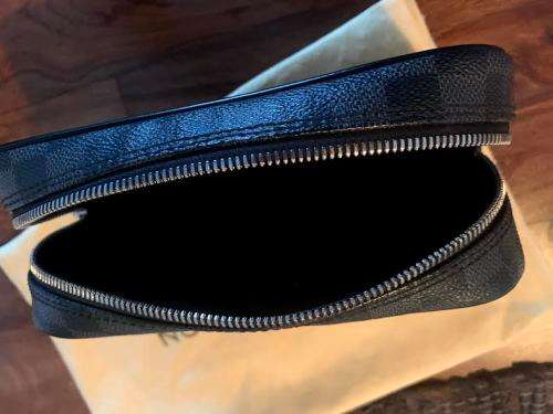 Authentic- LOUIS VUITTON Damier Graphite Toilet Pouch PM