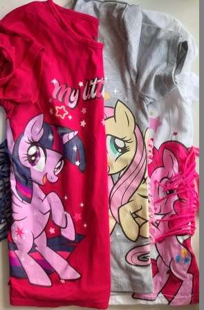 3 Original secondhand My little Pony t-shirts (Girls 11-12 years)