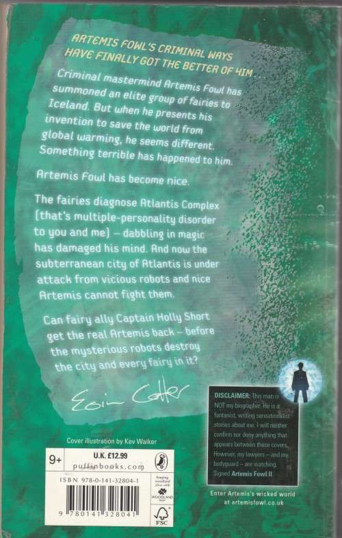 Eoin Colfer - Artemis Fowl and the Atlantis complex