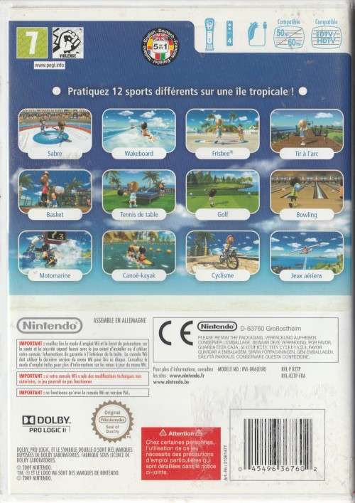 Wii sports resort (WII)
