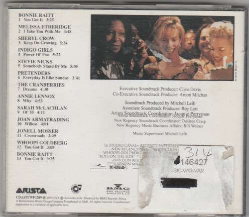 Boys on the side - Soundtrack