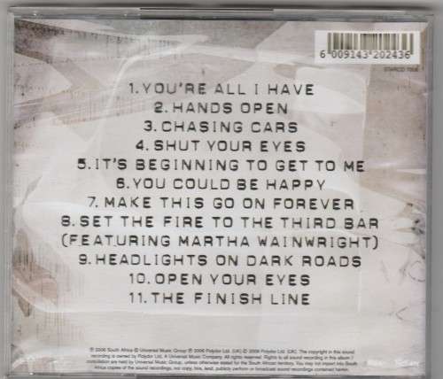 Snow Patrol  - Eyes open