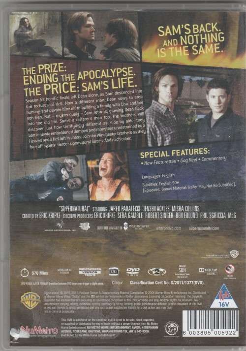 Supernatural - The complete sixth season