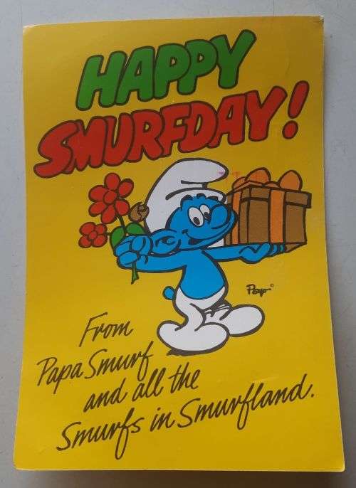 Smurf postcard (1981)