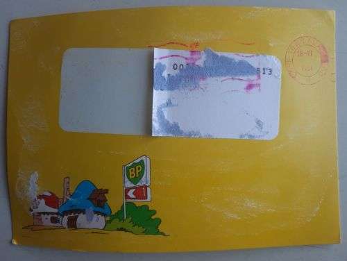 Smurf postcard (1981)