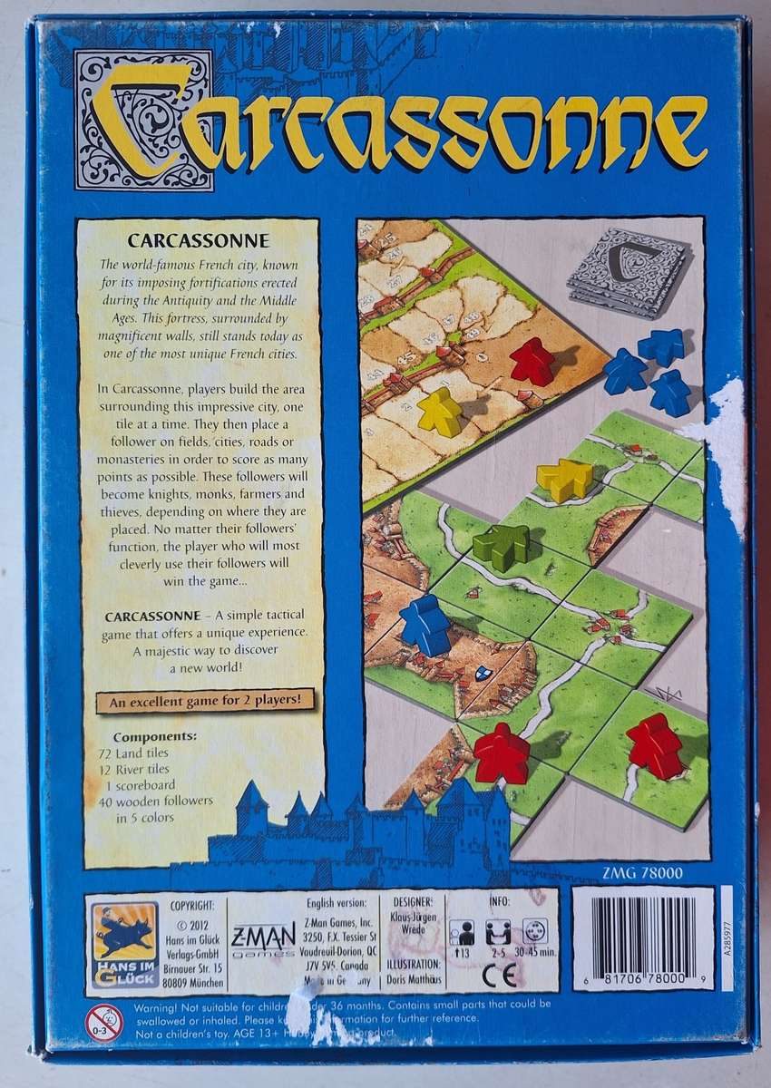 Carcassonne board game ( Complete)