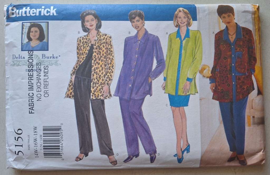 Butterick pattern #5156 Delta Burk