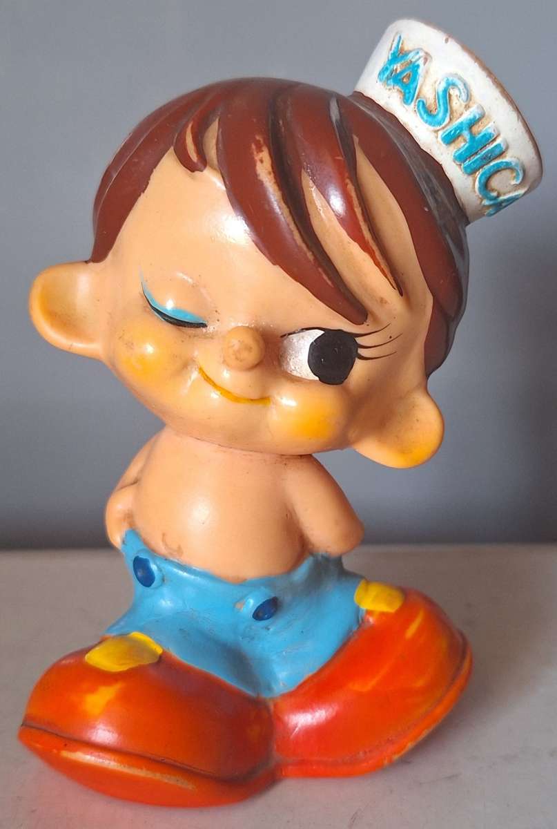 Vintage Yashica sailor boy mascot Rubber doll (1962)
