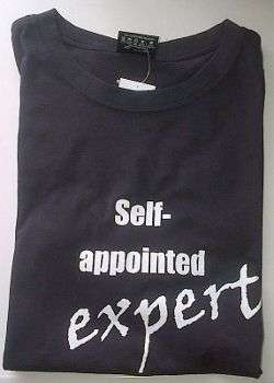 SELF APPOINTED EXPERT T-SHIRT