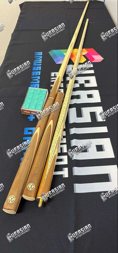 2pce Brown Pool Cue (3/4)