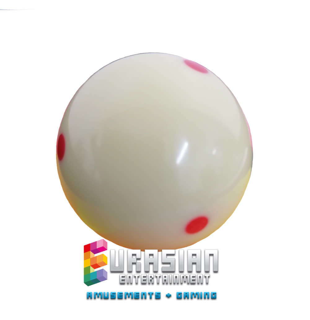 White ball with red dots- Single
