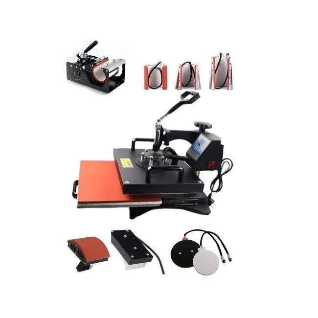 8 IN ONE HEAT PRESS 360 SWING + FREE HTV