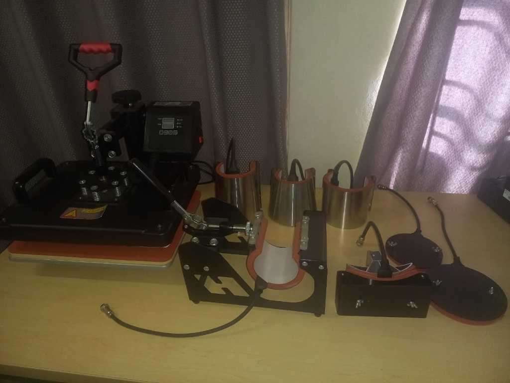 8 IN ONE HEAT PRESS 360 SWING + FREE HTV