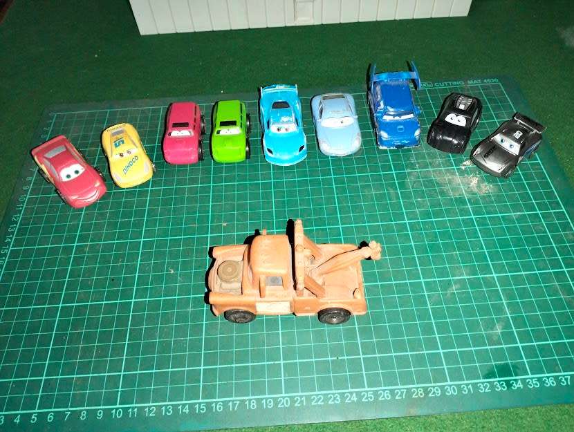 Collection of movie cars