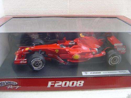 Ferrari F2008 Kimi Raikkonen 1:18 scale by Hot Wheels Racing