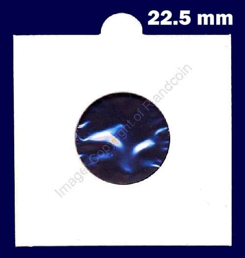 *#* 22.5mm SELF-ADHESIVE COIN HOLDERS (Hartberger) Box of 25 Holders *#*
