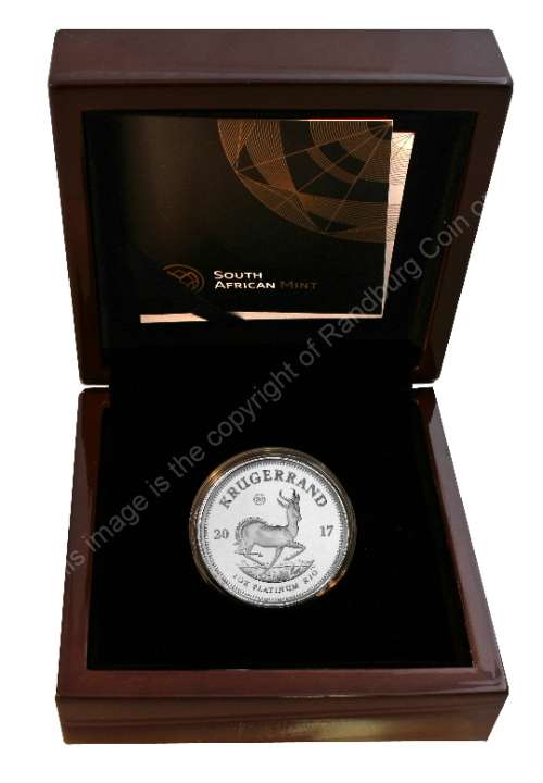 2017 Proof 1oz R10 Krugerrand Platinum Coin 50Yr Mint mark