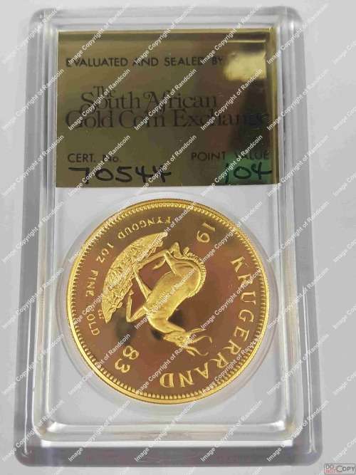 *#* 1983 Proof Krugerrand 1 Ounce in SAGCE capsule *#*