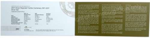 *#* 2017 Oliver Tambo 3 coin set - Max Mintage 500 !! *#*