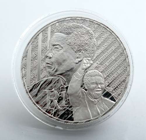 #NEW# 2018 Silver Proof R1 Mandela Life of A Legend Protea Coin