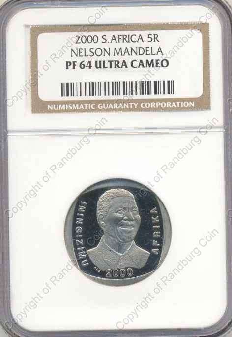 *#* 2000 Proof R5 Mandela - NGC Graded PF64 Ultra Cameo *#*
