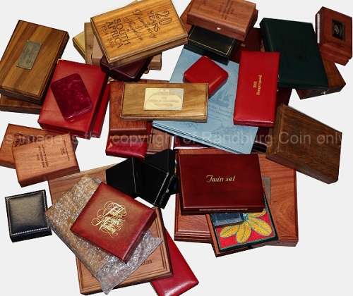 *#* A variety of empty boxes - Mint of Norway and SA Mint - Job lot - Collection only *#*