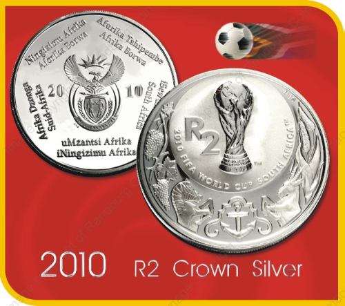 *#* 2010 SA Silver 1oz R2 Proof FIFA Soccer Trophy - coin ONLY *#*