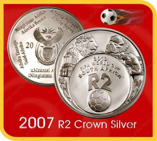 *#* 2007 Silver 1oz R2 FIFA 2010 World Cup - Coin ONLY *#*
