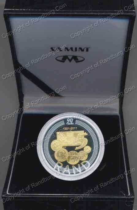 *#* 2011 Proof SARB 90th Anniversary Silver 1oz Crown R5 Coin, Mintage 6 848 - NO Certificate *#*