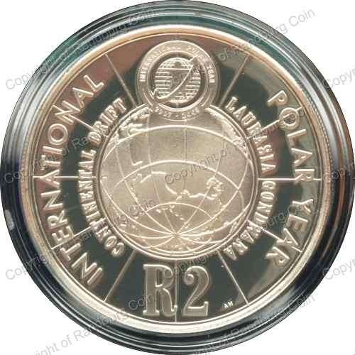 *#* 2007 SA Silver R2 Proof Polar Mintage 2 940 - coin ONLY in scratched capsule *#*