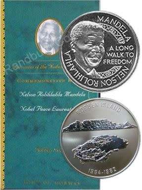*#* 2009 Proof Mandela Nobel Laureate Silver 1oz Commemorative Robben Island *#*