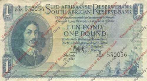 *#* MH DE KOCK - 3rd Issue - One Pound Afr/Eng VF+/EF *#*