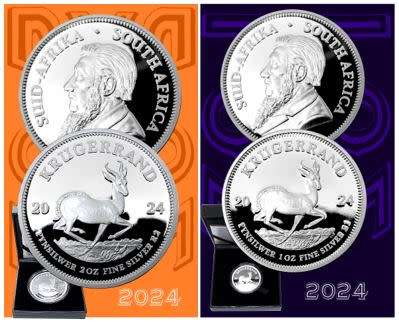 *#* BRAND NEW!!!!!! - 2024 1oz and  2024 2oz Fine Silver Proof Krugerrand Combo - Just released !*#*