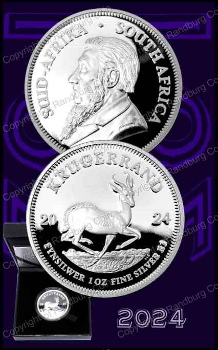 *#* BRAND NEW!!!!!! - 2024 1oz Fine Silver Proof Krugerrand *#*