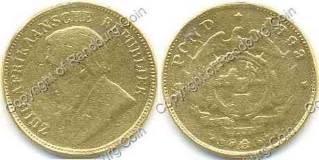 *#* ZAR 1893 GOLD HALF POND, ex-mount - an excellent filler *#*