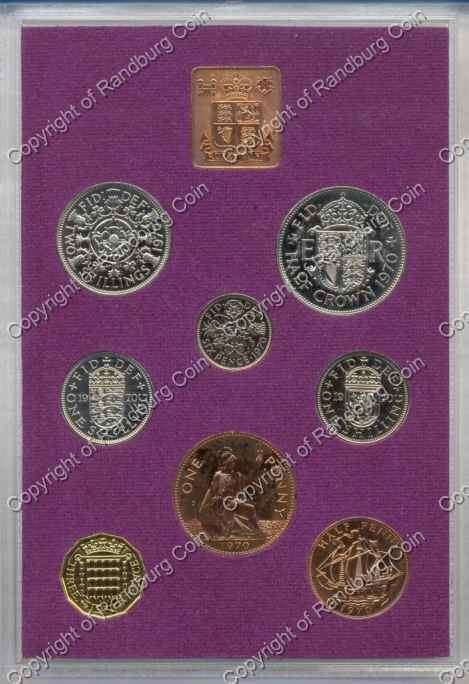 Great Britain 1970 Proof Coin Set