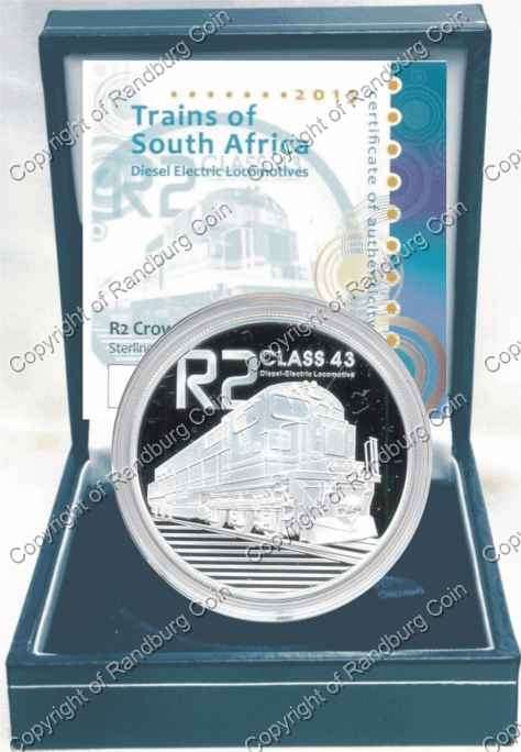 *#* 2013 SA Silver R2 Proof Trains - Diesel/Electric Mintage 1 000 *#*