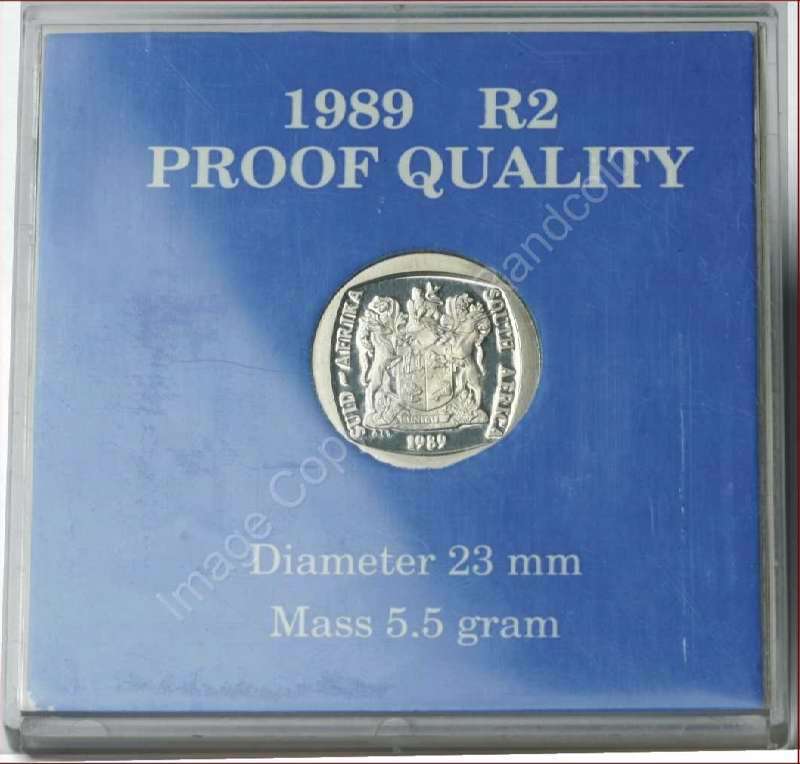 *#* SA Mint 1989 Nickel Proof R2 Coin Mintage 3718 *#*