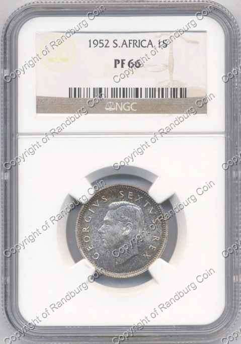*#* 1952 SHILLING NGC SLABBED PF 66 - 3rd highest grade *#*