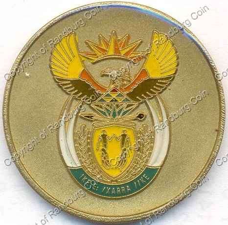 *#* South African Enameled New Coat of Arms Medallion in a Box *#*