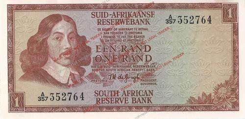 CRAZY R1 START!! 1967 T.W. de Jongh 1st Issue R1 Note * Condition as per scan *