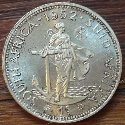 CRAZY R1 START!! 1952 Proof Silver 1 Shilling (1/-) Coin