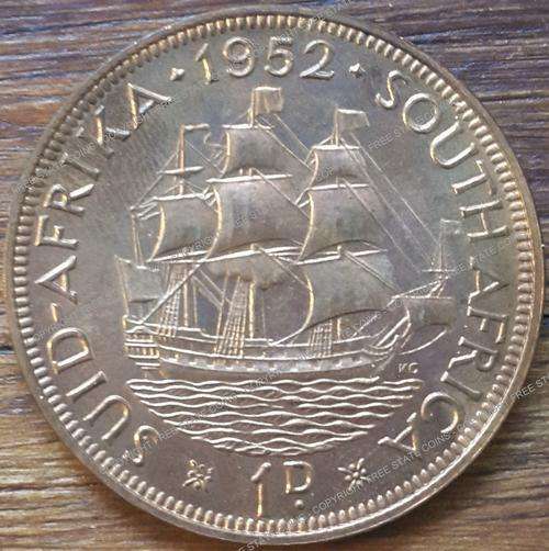 CRAZY R1 START!! 1952 Proof Penny (1d) Coin