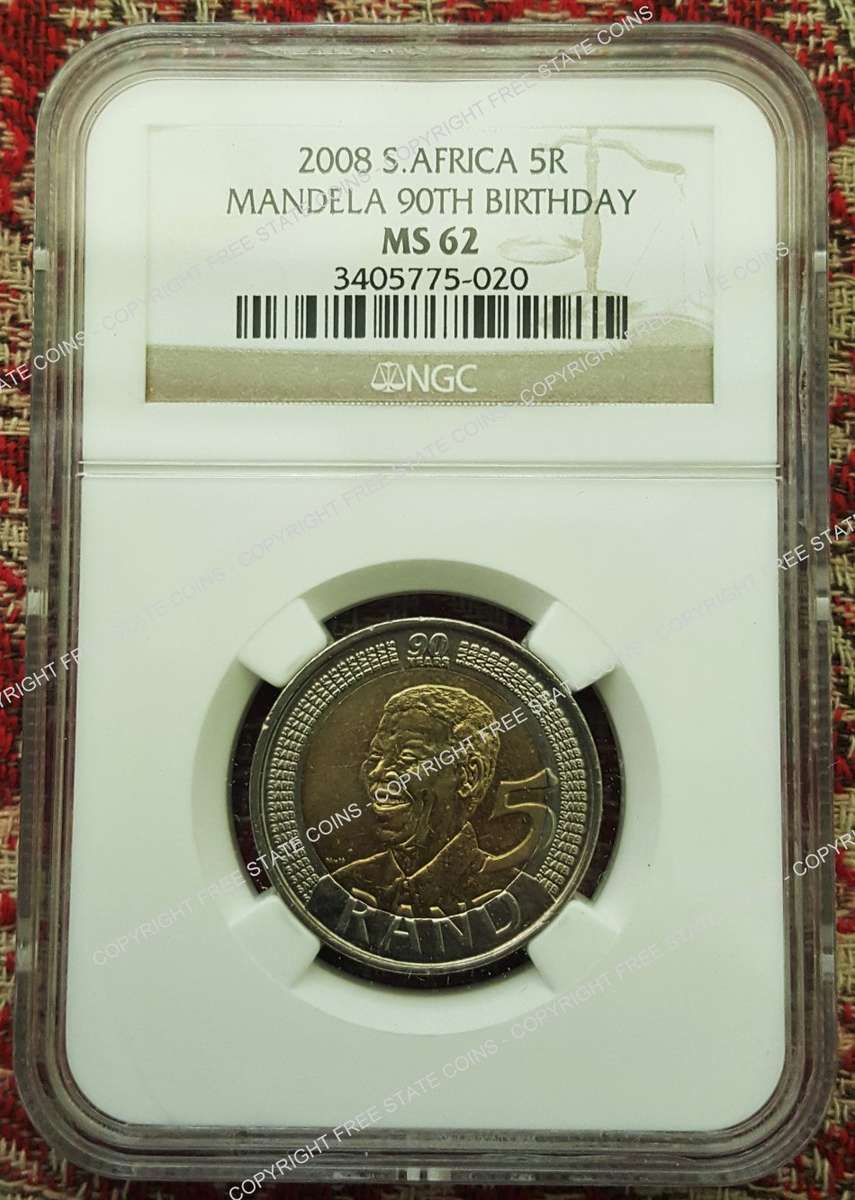 2008 Nelson Mandela 90th Birthday R5 MS62