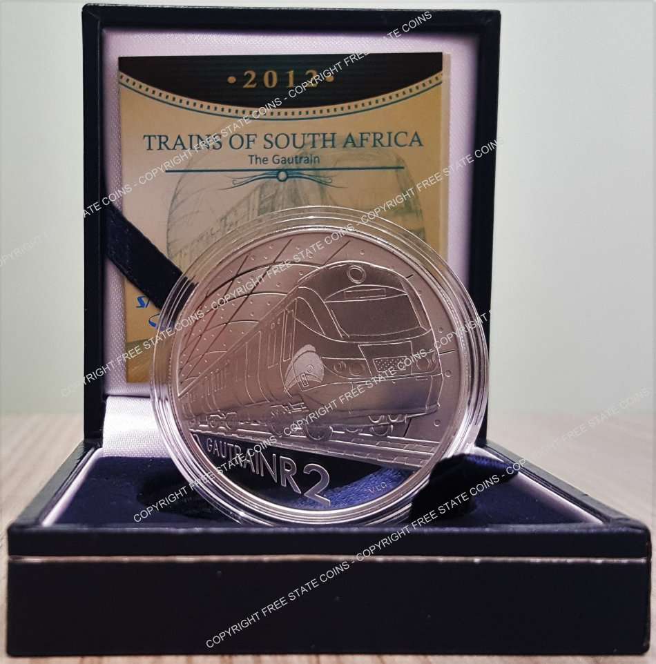 2012 S.A. Mint Silver Proof R2 Train Series: Gautrain