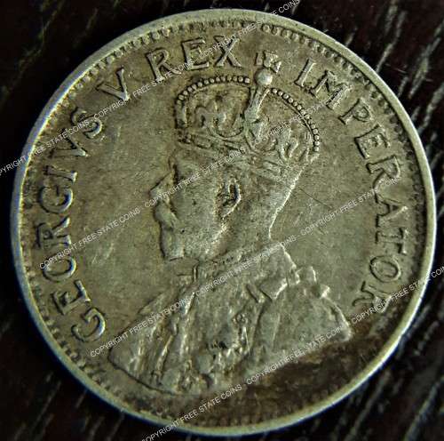1932 South African Union Period Threepence/Tickey (3d)