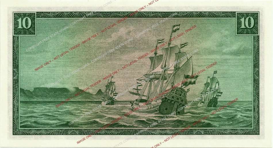 1966 South Africa G. Rissik 2nd Issue R10 Banknote (UNC) *50% Off!*