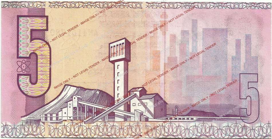 1978 South Africa T.W. de Jongh 4th Issue R5 Banknote (UNC) *50% Off!*