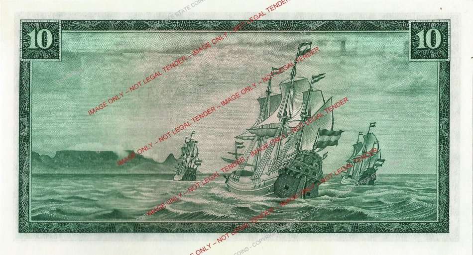 1975 South Africa T.W. de Jongh 3rd Issue R10 Banknote (UNC) *50% Off!*